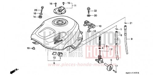 SERBATOIO CARBURANTE (1) CBR900RRS di 1995